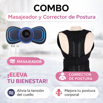 Combo Cuello Mariposa +Corrector Postura