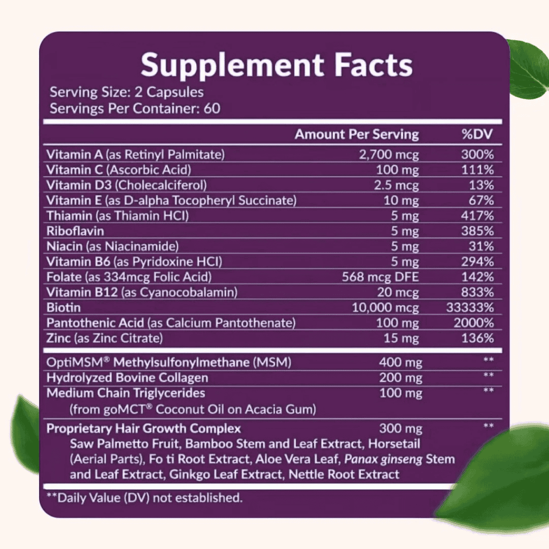 Vitaminas Hair Growth