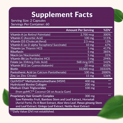 Vitaminas Hair Growth